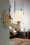 Opviq Lámpara de pared Gloria - Crema, Oro